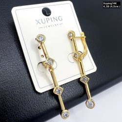 Сережки Xuping14К 10294 (4,5 см.)